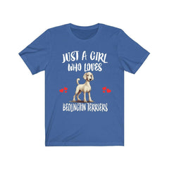 Bedlington Terrier T-Shirt for Girls - bedlington terrier print design