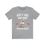 Just A Girl Who Loves Bedlington Terriers Shirt, Dog Lover Shirt, Bedlington Terrier Dog, Animal Toddler Infant Kids Gift T-Shirt Image 3