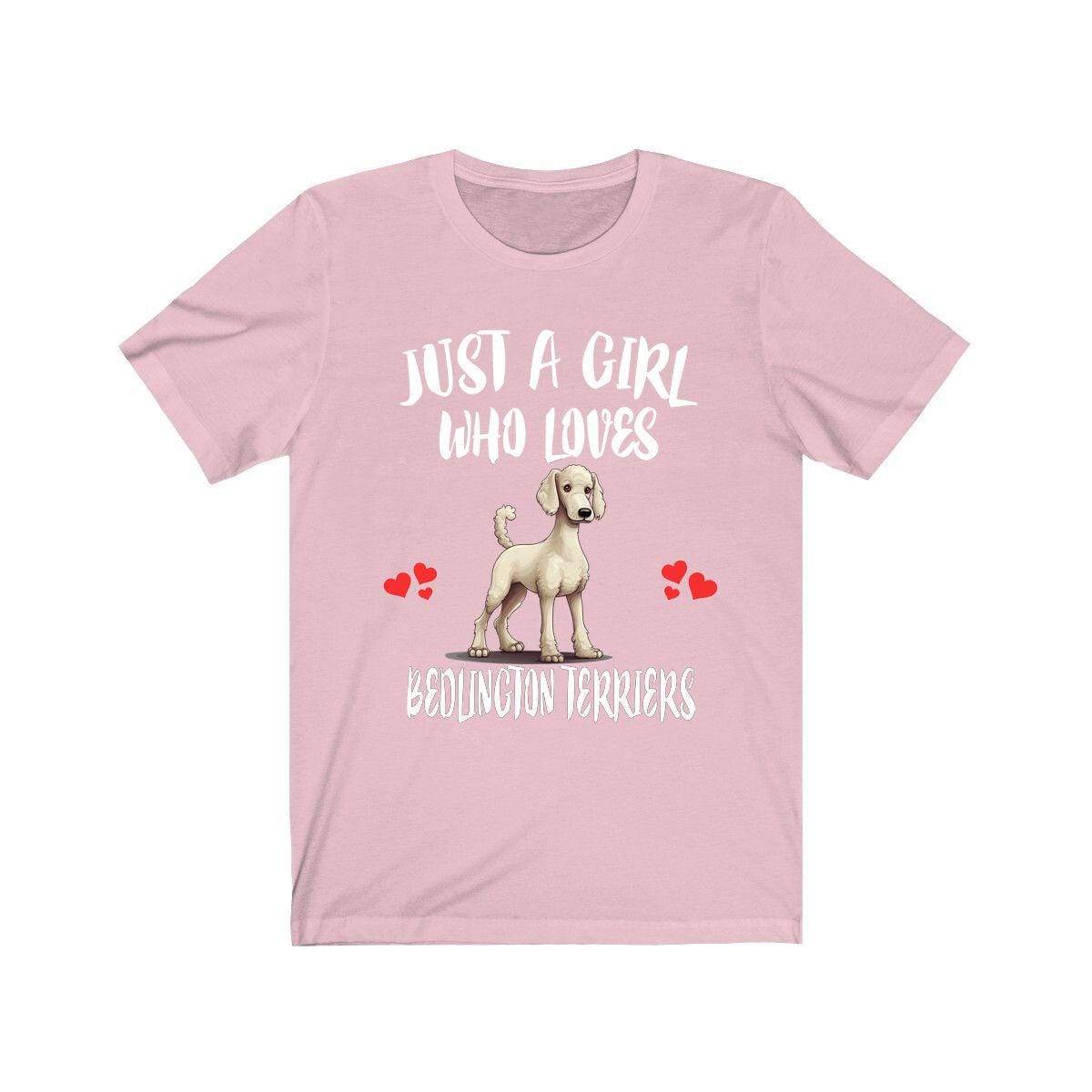 Just A Girl Who Loves Bedlington Terriers Shirt, Dog Lover Shirt, Bedlington Terrier Dog, Animal Toddler Infant Kids Gift T-Shirt Image 4