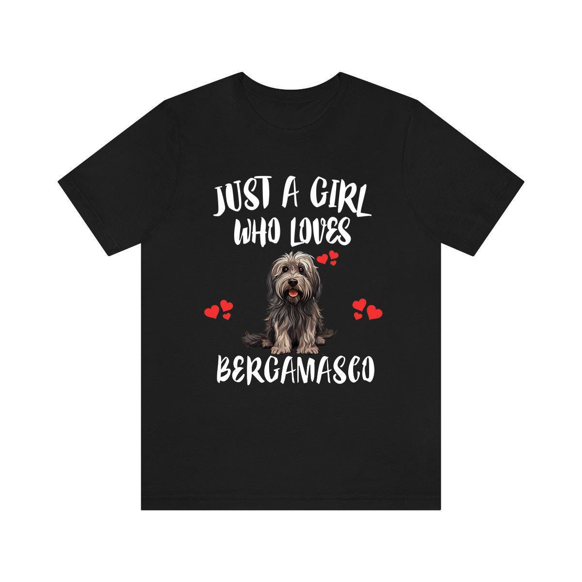 Just A Girl Who Loves Bergamasco Shirt, Dog Lover Shirt, Bergamasco Dog, Animal Toddler Infant Kids Gift T-Shirt Image 1