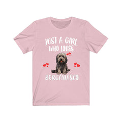 Bergamasco Sheepdog T-Shirt for Girls - bergamasco print design