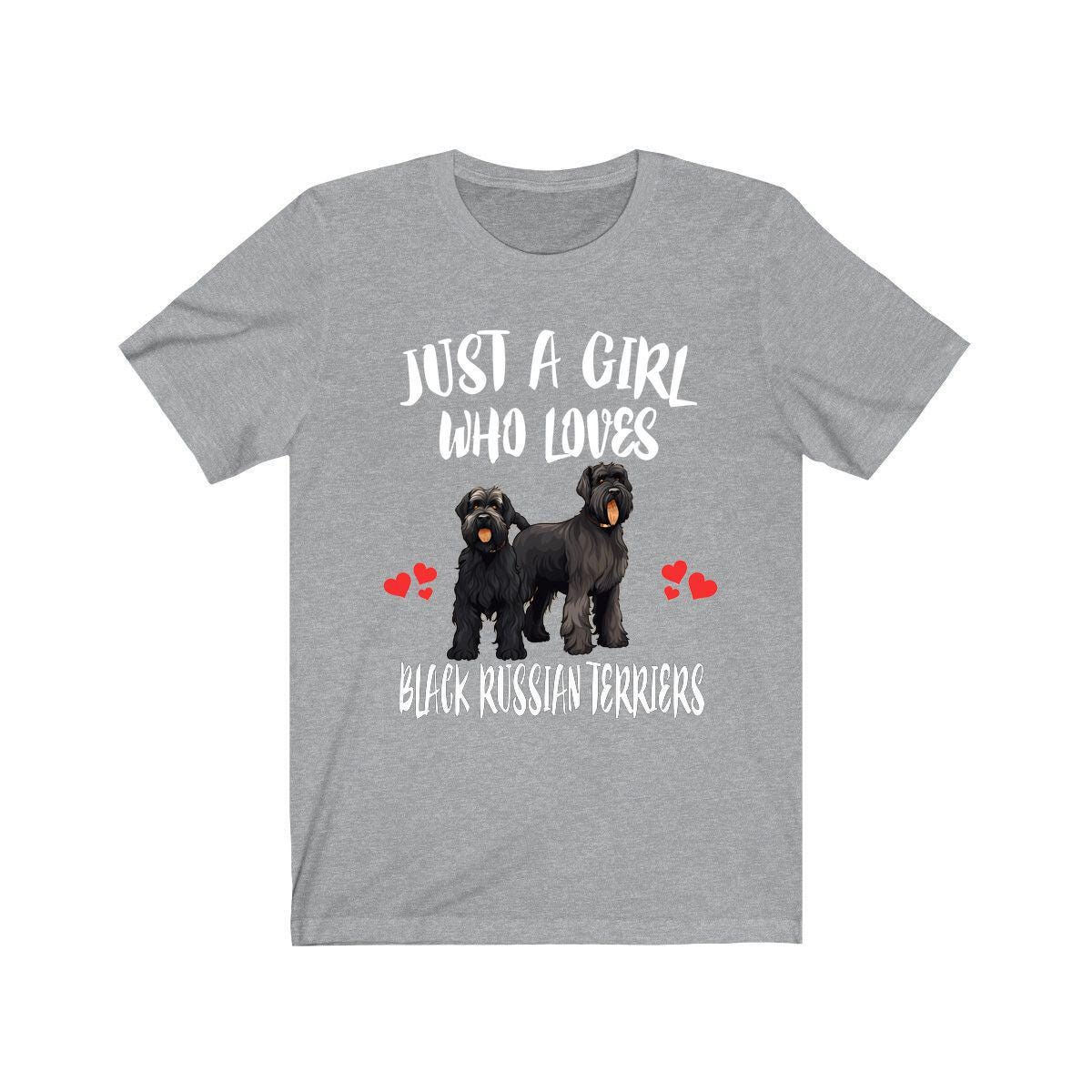Just A Girl Who Loves Black Russian Terriers Shirt, Dog Lover Shirt, Black Russian Terrier Dog, Animal Toddler Infant Kids Gift T-Shirt Image 1