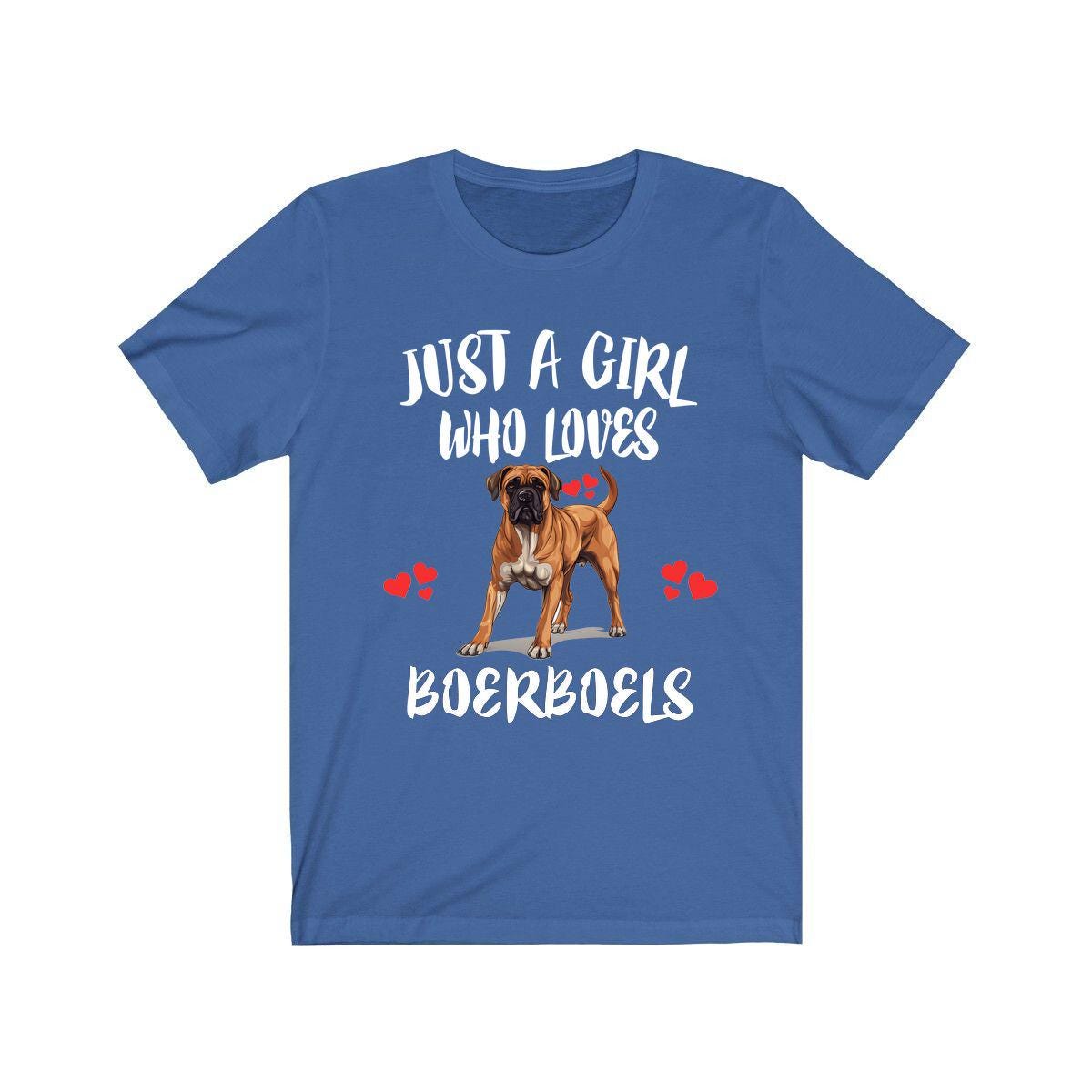 Just A Girl Who Loves Boerboels Shirt, Dog Lover Shirt, Boerboel Dog, Animal Toddler Infant Kids Gift T-Shirt Image 2
