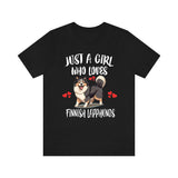 Just A Girl Who Loves Finnish Lapphunds Shirt, Dog Lover Shirt, Finnish Lapphund Dog, Animal Toddler Infant Kids Gift T-Shirt Image 1