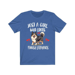 Finnish Lapphund T-Shirt for Girls - finnish lapphund print design