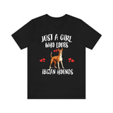 Just A Girl Who Loves Ibizan Hounds Shirt, Dog Lover Shirt, Ibizan Hound Dog, Animal Toddler Infant Kids Gift T-Shirt Image 1