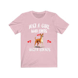 Just A Girl Who Loves Ibizan Hounds Shirt, Dog Lover Shirt, Ibizan Hound Dog, Animal Toddler Infant Kids Gift T-Shirt Image 4