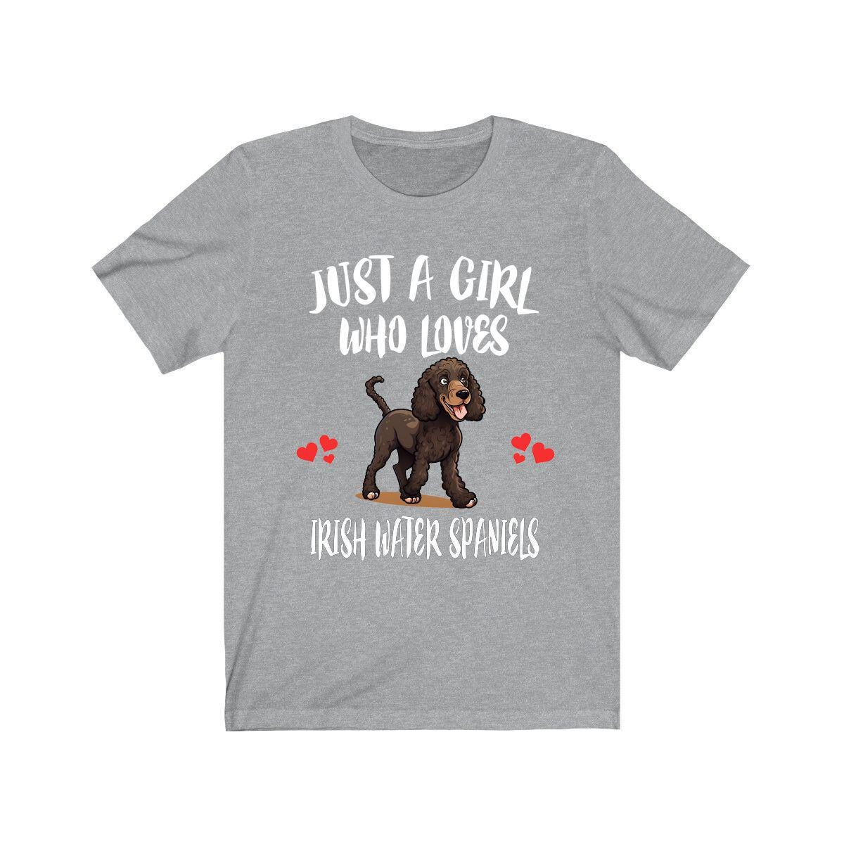 Just A Girl Who Loves Irish Water Spaniels Shirt, Dog Lover Shirt, Irish Water Spaniel Dog, Animal Toddler Infant Kids Gift T-Shirt Image 1