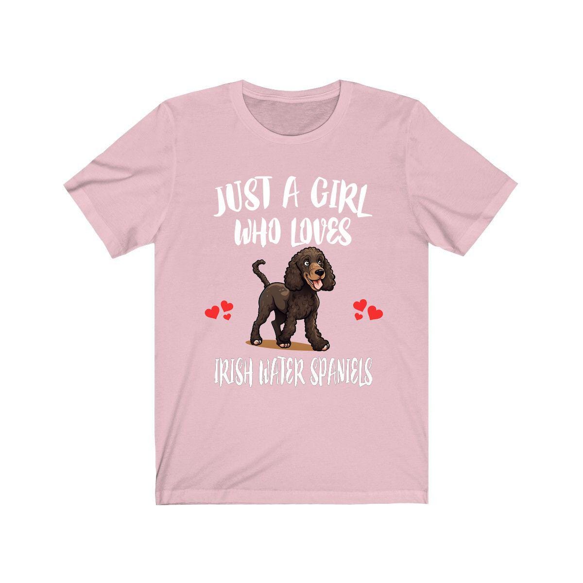 Just A Girl Who Loves Irish Water Spaniels Shirt, Dog Lover Shirt, Irish Water Spaniel Dog, Animal Toddler Infant Kids Gift T-Shirt Image 4
