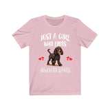 Just A Girl Who Loves Irish Water Spaniels Shirt, Dog Lover Shirt, Irish Water Spaniel Dog, Animal Toddler Infant Kids Gift T-Shirt Image 4