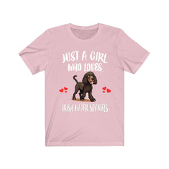 Just A Girl Who Loves Irish Water Spaniels Shirt - irish water spaniel print design