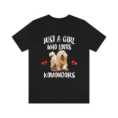 Just A Girl Who Loves Komondor Dogs Shirt - komondor print design