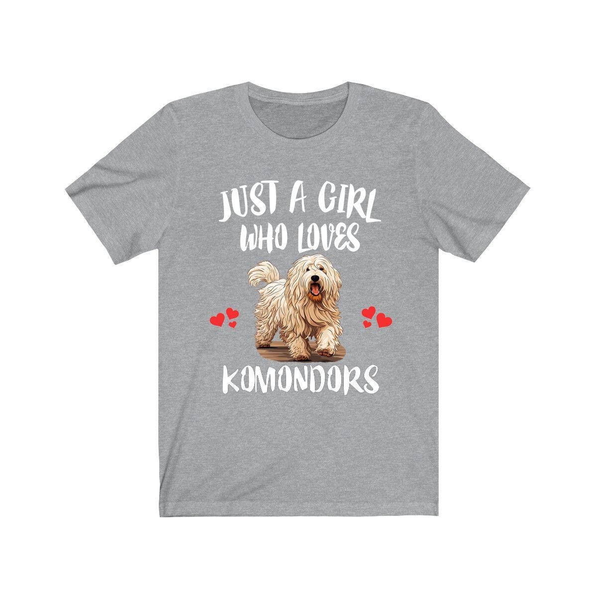 Just A Girl Who Loves Komondors Shirt, Dog Lover Shirt, Komondor Dog, Animal Toddler Infant Kids Gift T-Shirt Image 3