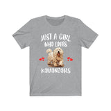 Just A Girl Who Loves Komondors Shirt, Dog Lover Shirt, Komondor Dog, Animal Toddler Infant Kids Gift T-Shirt Image 3