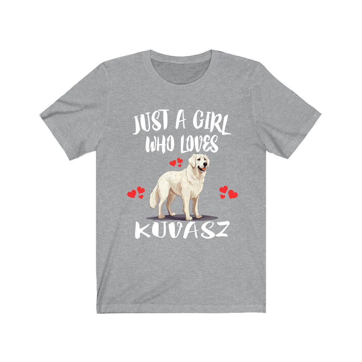 Just A Girl Who Loves Kuvasz Shirt, Dog Lover Shirt, Kuvasz Dog, Animal Toddler Infant Kids Gift T-Shirt Image 3