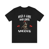 Just A Girl Who Loves Mudis Dogs Shirt, Dog Lover Shirt, Mudi Dog, Animal Toddler Infant Kids Gift T-Shirt Image 2