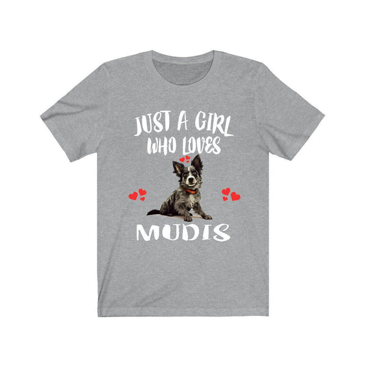 Just A Girl Who Loves Mudi Dogs Shirt - mudi dog print design