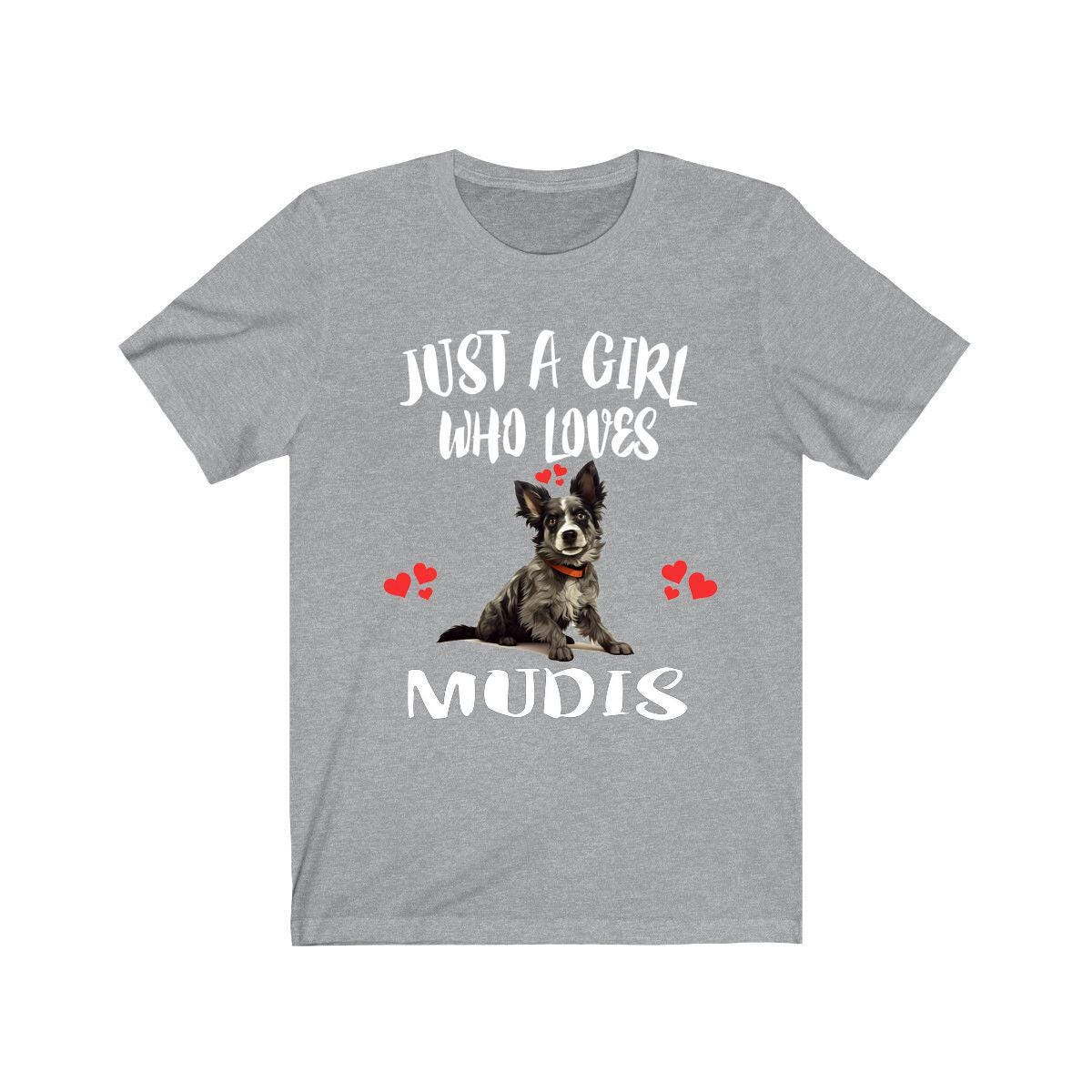 Just A Girl Who Loves Mudis Dogs Shirt, Dog Lover Shirt, Mudi Dog, Animal Toddler Infant Kids Gift T-Shirt Image 1