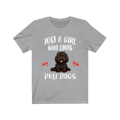 Just A Girl Who Loves Puli Dogs Shirt - puli dog print design