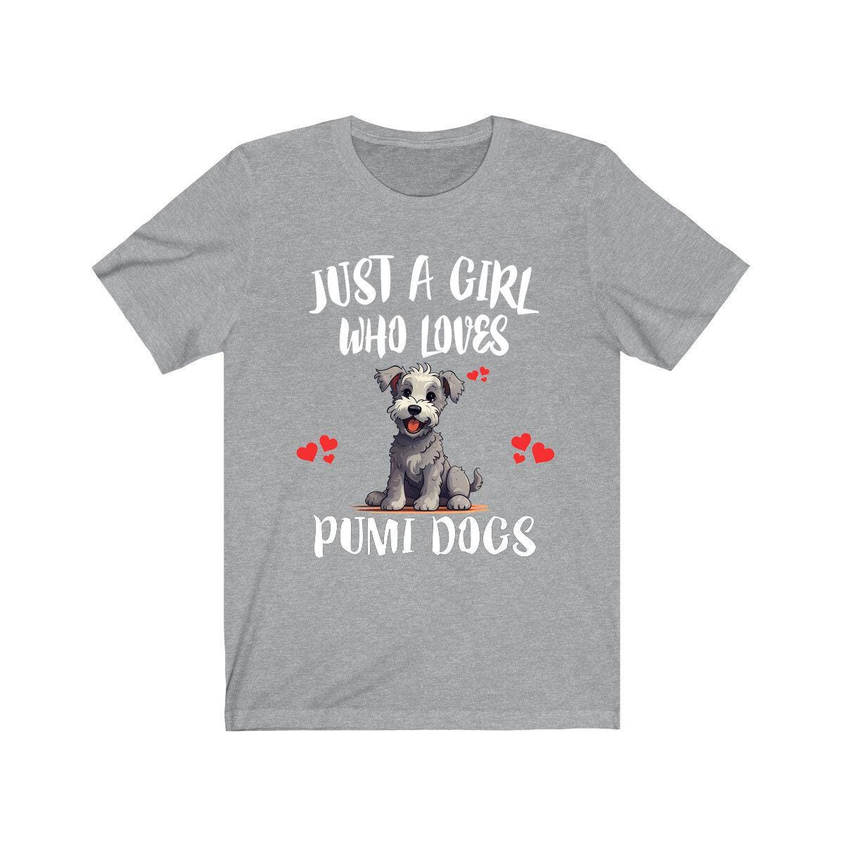 Just A Girl Who Loves Pumi Dogs Shirt, Dog Lover Shirt, Pumi Dog, Animal Toddler Infant Kids Gift T-Shirt Image 3