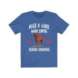 Just A Girl Who Loves Redbone Coonhounds Dogs Shirt, Dog Lover Shirt, Redbone Coonhound Dog, Animal Toddler Infant Kids Gift T-Shirt Image 3