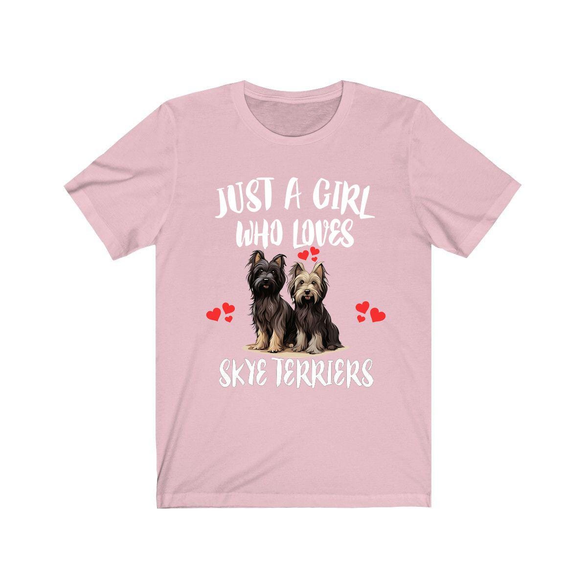 Just A Girl Who Loves Skye Terriers Dogs Shirt, Dog Lover Shirt, Skye Terrier Dog, Animal Toddler Infant Kids Gift T-Shirt Image 4