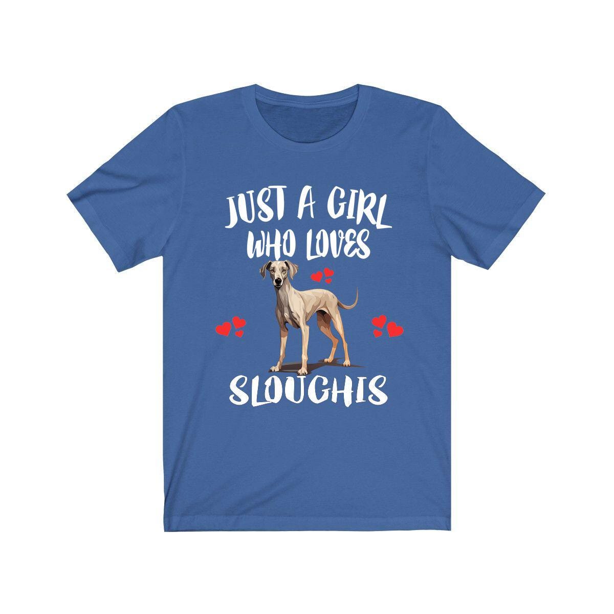 Just A Girl Who Loves Sloughis Dogs Shirt, Dog Lover Shirt, Sloughi Dog, Animal Toddler Infant Kids Gift T-Shirt Image 2