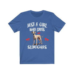 Just A Girl Who Loves Sloughi Dogs Shirt - sloughi print design