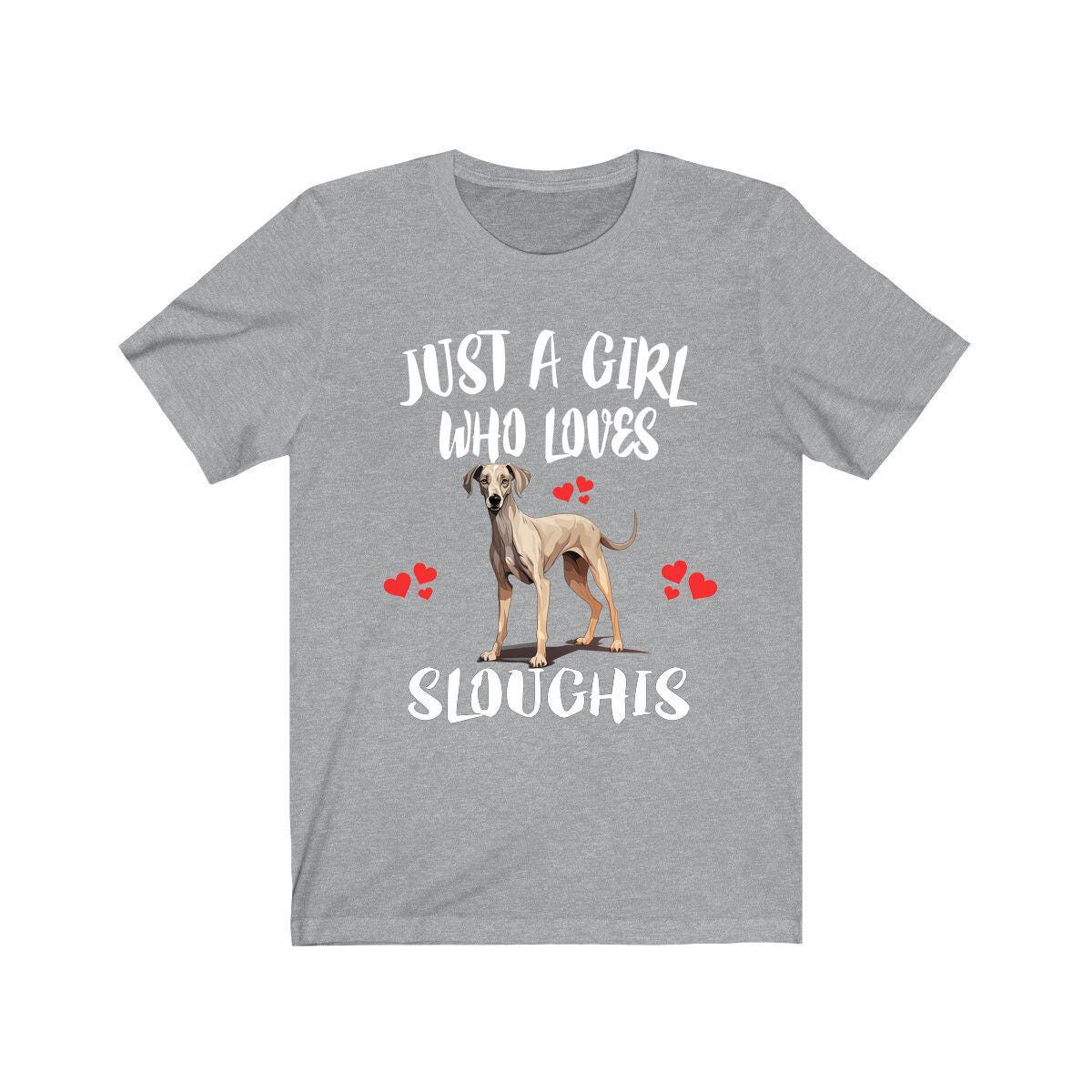 Just A Girl Who Loves Sloughis Dogs Shirt, Dog Lover Shirt, Sloughi Dog, Animal Toddler Infant Kids Gift T-Shirt Image 3