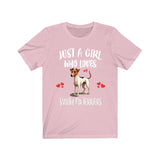 Just A Girl Who Loves Smooth Fox Terriers Dogs Shirt, Dog Lover Shirt, Smooth Fox Terrier Dog, Animal Toddler Infant Kids Gift T-Shirt Image 4