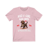 Just A Girl Who Loves Spanish Water Dogs Shirt, Dog Lover Shirt, Spanish Water Dog, Animal Toddler Infant Kids Gift T-Shirt Image 4