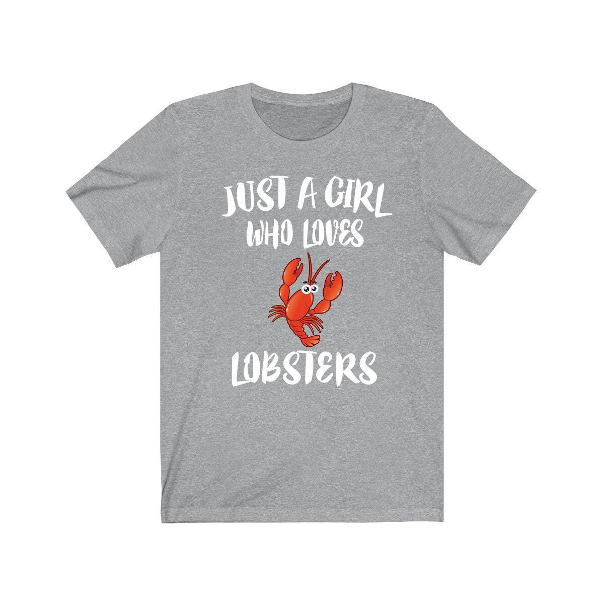 Just A Girl Who Loves Lobsters Shirt, Lobster Lover Shirt, Lobster Shirt, Lobster Lover Gift, Animal Adult Kids T-Shirt Image 3