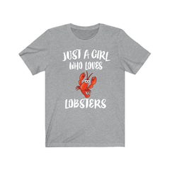 Just A Girl Who Loves Lobsters Shirt - lobster print design