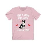 Just A Girl Who Loves Aegean Cats Shirt, Aegean Cat Lover Shirt, Cat Shirt, Aegean Gift, Animal Shirt Image 4