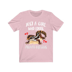 African Fat-Tailed Gecko T-Shirt for Girls - fat tail gecko print design