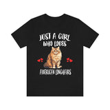 Just A Girl Who Loves American Longhairs Cats Shirt, American Longhair Cat Lover Shirt, Cat Shirt, Cat Lover Gift, Animal Shirt Image 1