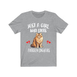 Just A Girl Who Loves American Longhairs Cats Shirt, American Longhair Cat Lover Shirt, Cat Shirt, Cat Lover Gift, Animal Shirt Image 3