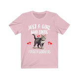 Just A Girl Who Loves American Shorthair Cats Shirt, American Shorthair Cat Lover Shirt, Cat Shirt, Cat Lover Gift, Animal Shirt Image 4