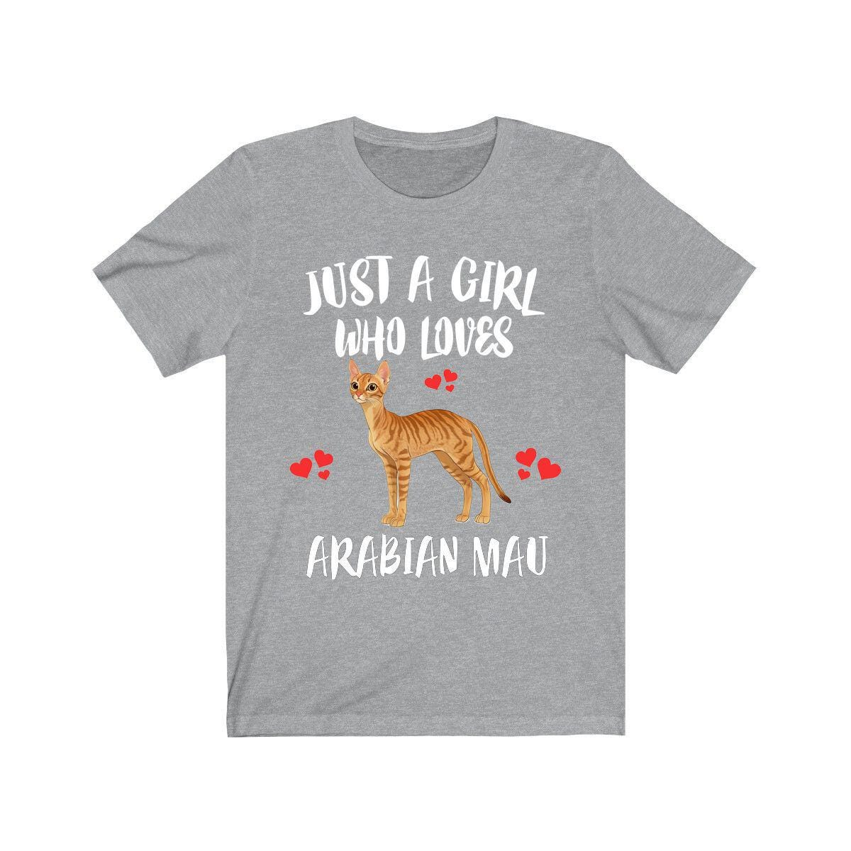 Just A Girl Who Loves Arabian Mau Cats Shirt, Arabian Mau Cat Lover Shirt, Cat Shirt, Cat Lover Gift, Animal Shirt Image 3
