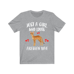 Arabian Mau Cat Shirt for Girls - arabian mau cat print design