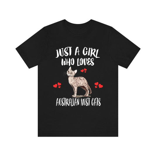 Australian Mist Cat Shirt for Girls - australian mist cat print design