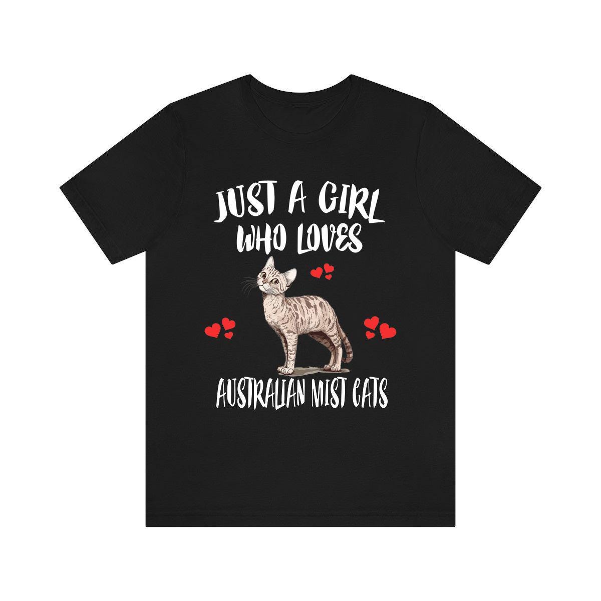 Just A Girl Who Loves Australian Mist Cats Shirt, Australian Mist Cat Lover Shirt, Cat Shirt, Cat Lover Gift, Animal Shirt Image 1