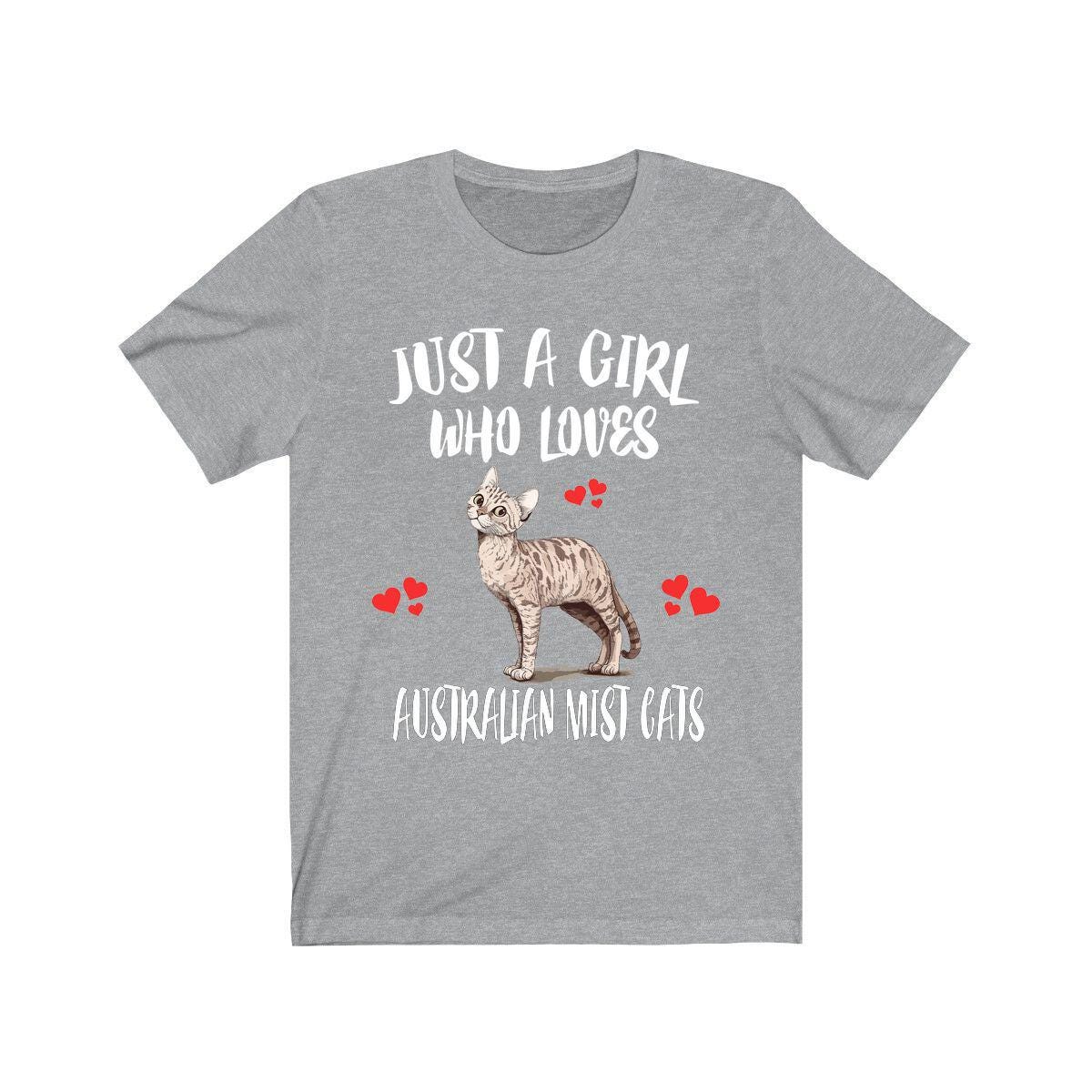 Just A Girl Who Loves Australian Mist Cats Shirt, Australian Mist Cat Lover Shirt, Cat Shirt, Cat Lover Gift, Animal Shirt Image 3