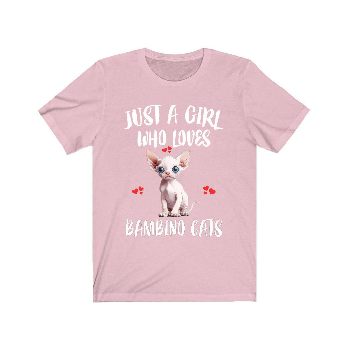Just A Girl Who Loves Bambino Cats Shirt, Bambino Cat Lover Shirt, Cat Shirt, Cat Lover Gift, Animal Shirt Image 4