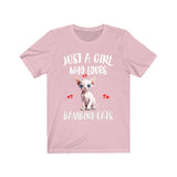 Just A Girl Who Loves Bambino Cats Shirt, Bambino Cat Lover Shirt, Cat Shirt, Cat Lover Gift, Animal Shirt Image 4