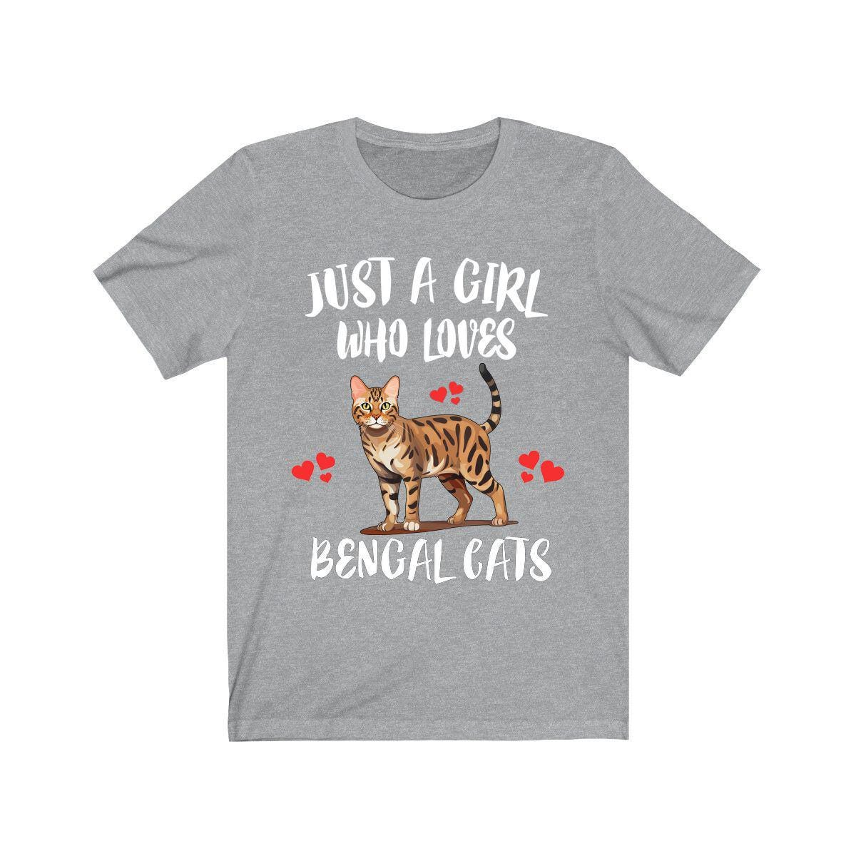 Just A Girl Who Loves Bengal Cats Shirt, Bengal Cat Lover Shirt, Cat Shirt, Cat Lover Gift, Animal Shirt Image 3