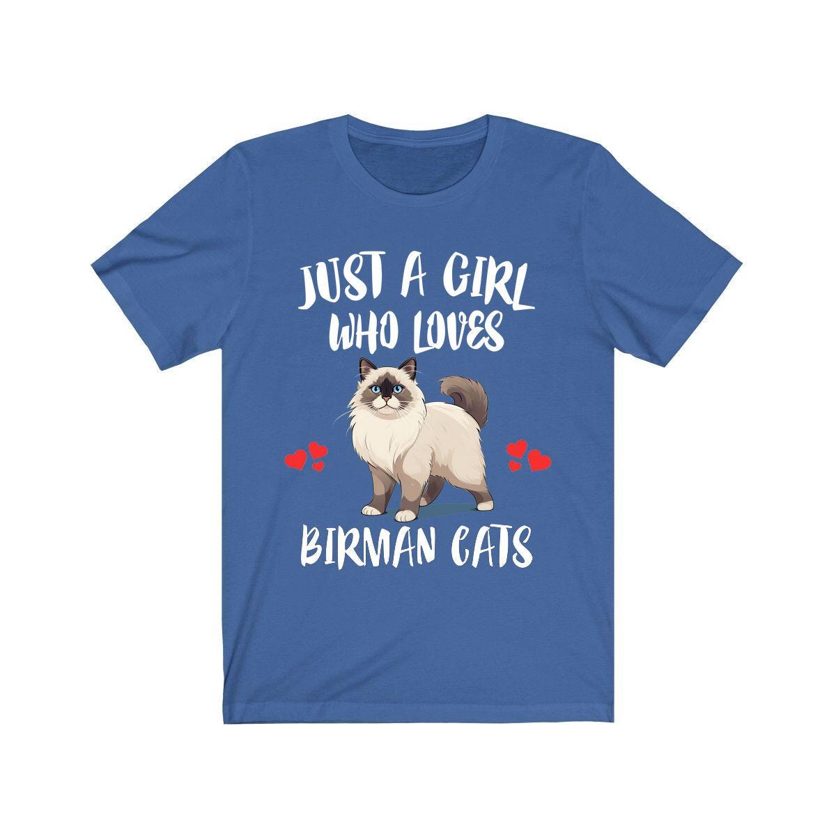 Just A Girl Who Loves Birman Cats Shirt, Birman Cat Lover Shirt, Cat Shirt, Cat Lover Gift, Animal Shirt Image 2