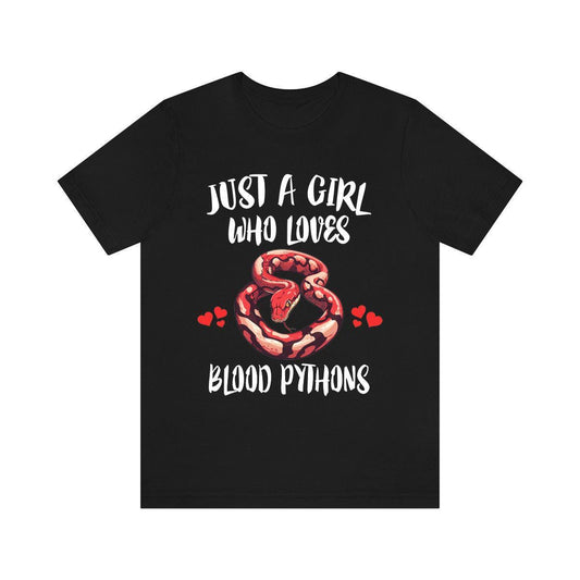 Just A Girl Who Loves Blood Pythons Snakes Shirt - blood python print design