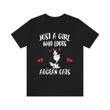 Just A Girl Who Loves Aegean Cats Shirt, Aegean Cat Lover Shirt, Cat Shirt, Aegean Gift, Animal Shirt Image 2
