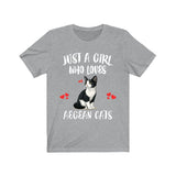 Just A Girl Who Loves Aegean Cats Shirt, Aegean Cat Lover Shirt, Cat Shirt, Aegean Gift, Animal Shirt Image 1